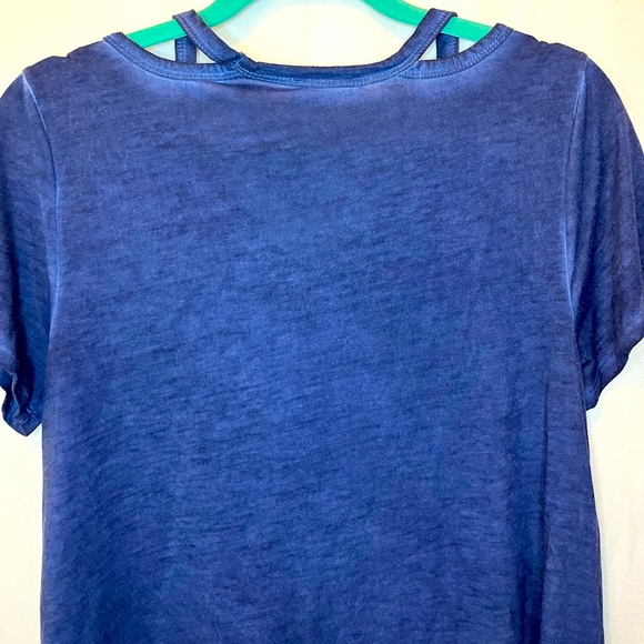 Bobbie Brooks Cutout Neck Tee - Picture 2 of 5